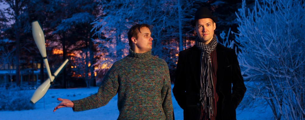 Runosirkus-Duo Juha Rautio & Miika Nuutinen (kuva Ryoko Uyama 2013)